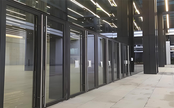 海南藏族玻璃地弹门